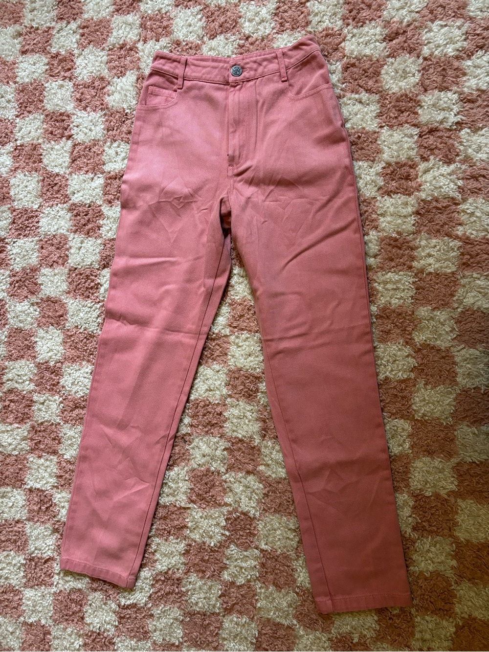 Lucy & Yak Dusty Pink Mom Jeans Trousers